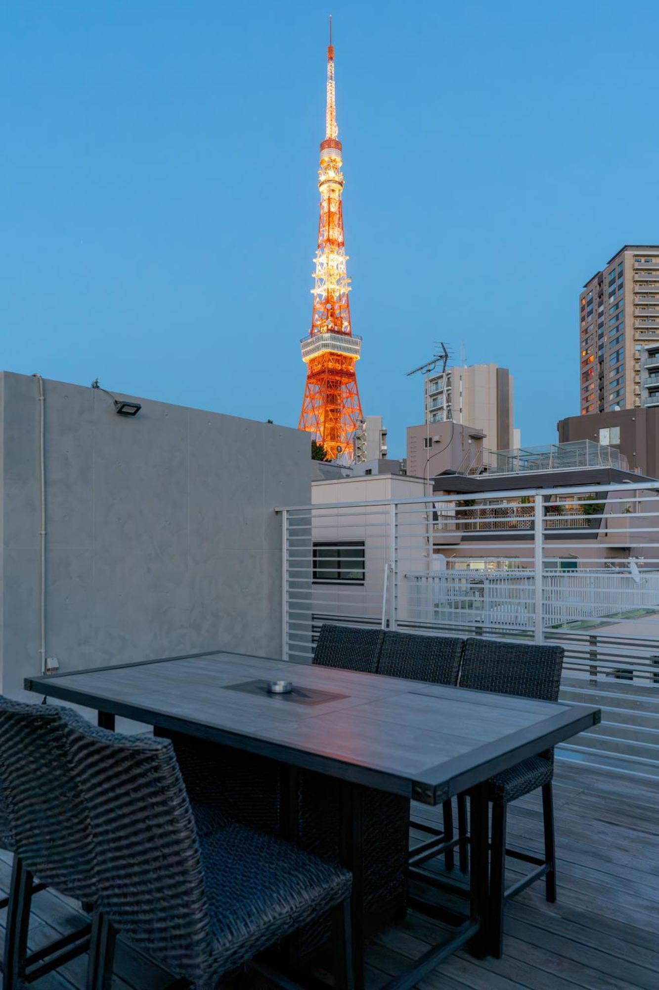 Azabu Modern House The Tokyo Tower Can Be Seen From The Villa 500M2 外观 照片
